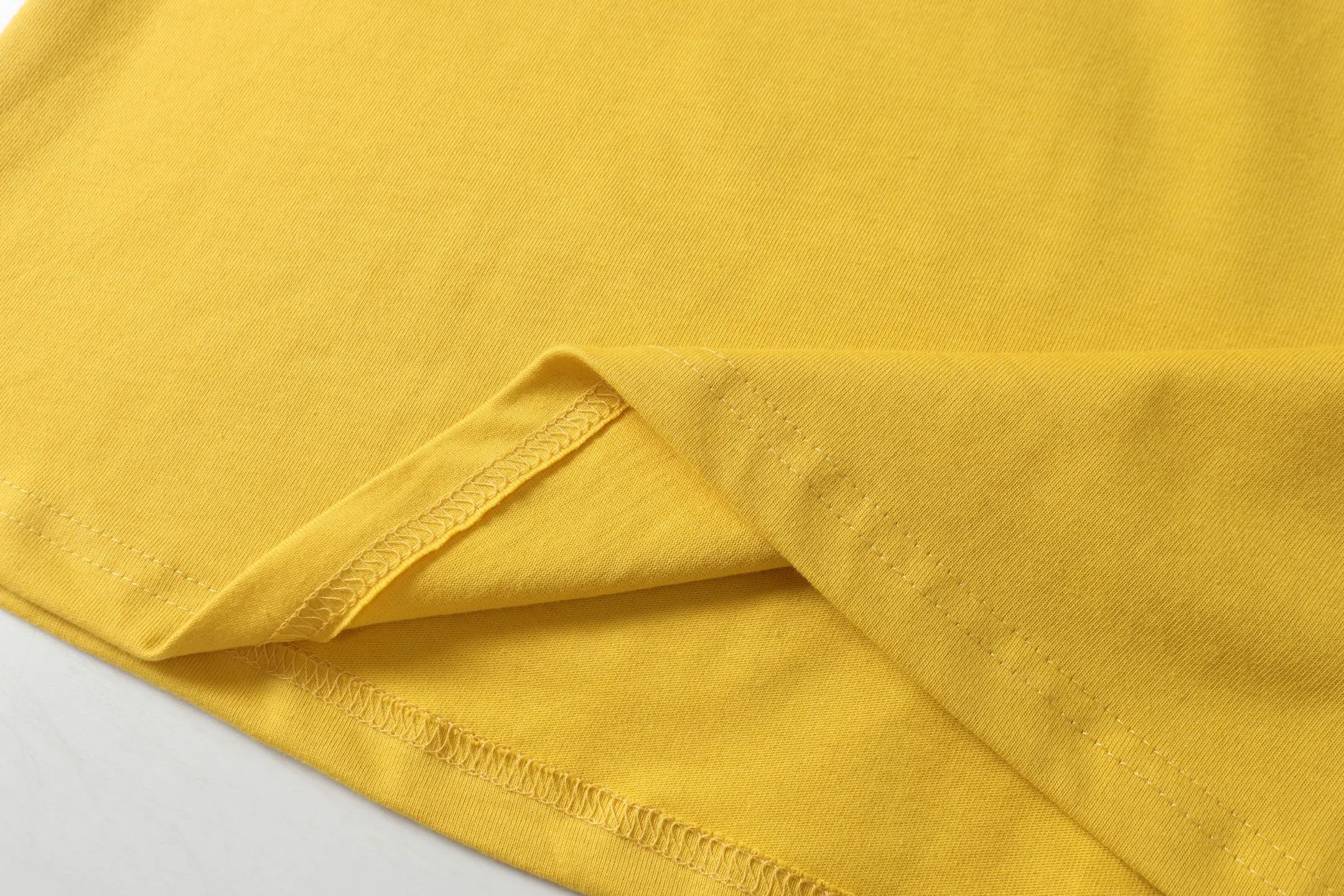 GALLERY.DEPT new summer short-sleeved model number: D3309P104 color: black yellow code number: S M L XL